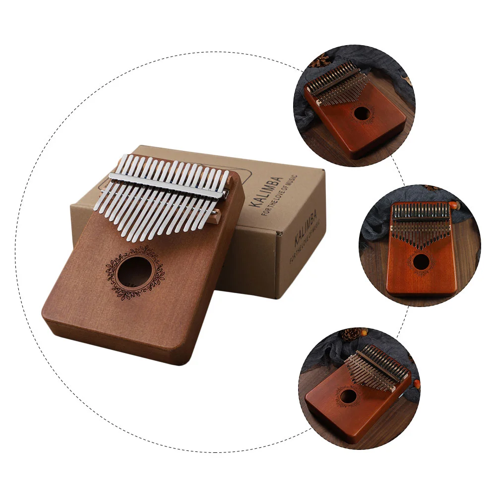 

Piano for Kids Finger 17 Keys Beginner Moon Instrument Gift Practical Kalimba Thumb Child
