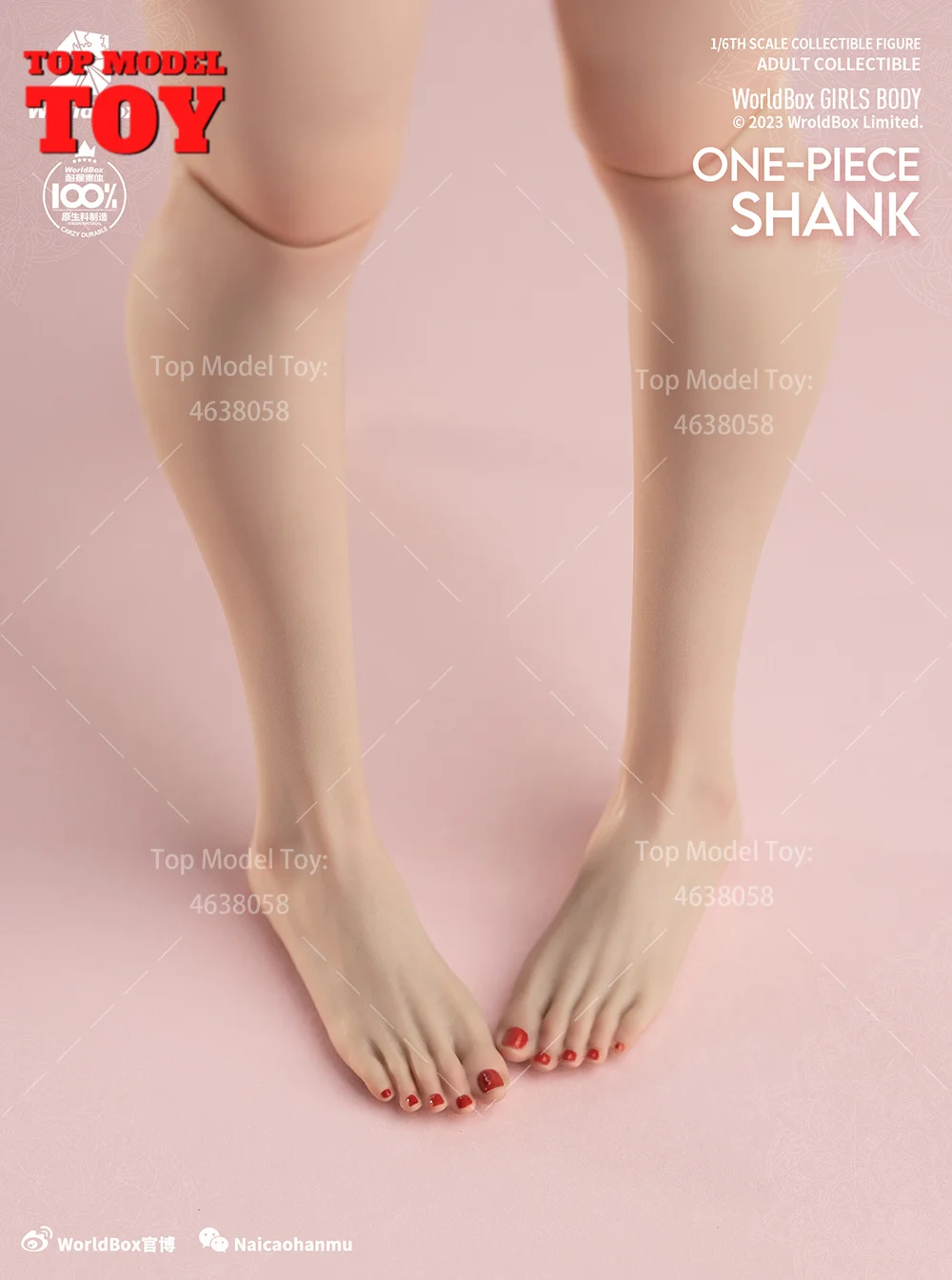 Worldbox AT204 1/6 Pale One-piece Shanks 4 Feet Types Аксессуары для тела Модель подходит 12 дюймов