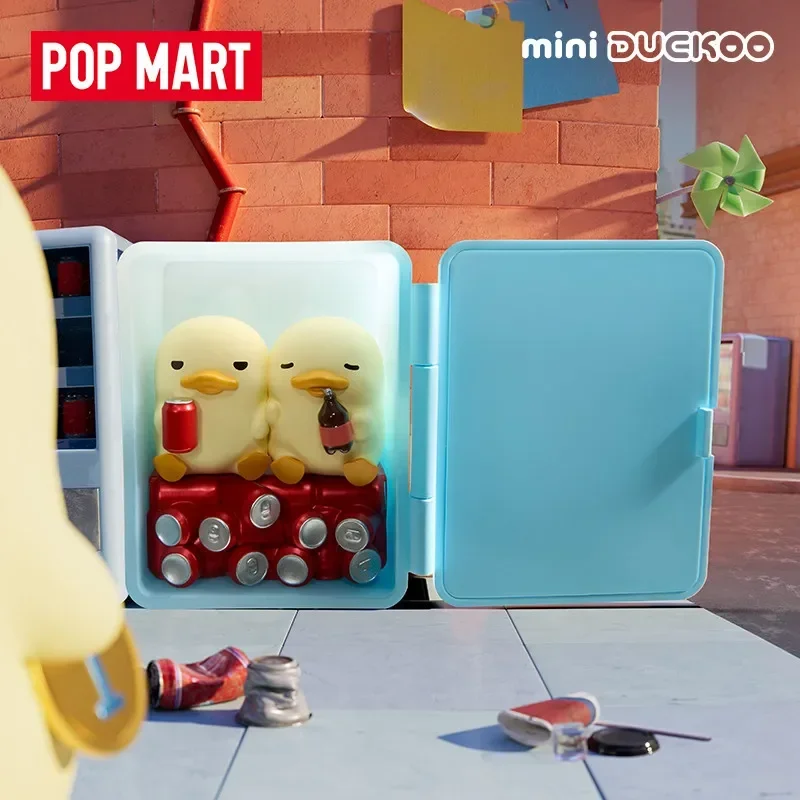 Фото POPMART Mini DUCKOO Citywalk Series: Загадочная коробка-сюрприз (Blind Box), коллекционная фигурка, игрушка, кукла, милая аниме-фигурка, настольное украшение №2
