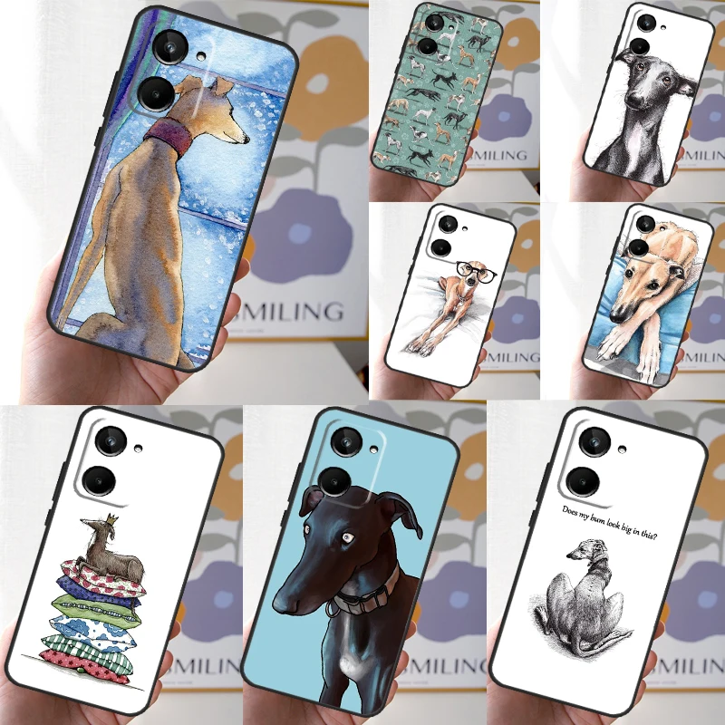 Galgo Greyhound Dog для Realme 11 10 9 12 Pro Plus GT Neo 6 5 C21Y C25s C30 C31 C33 C35 C51 C53 C55 C67 чехол