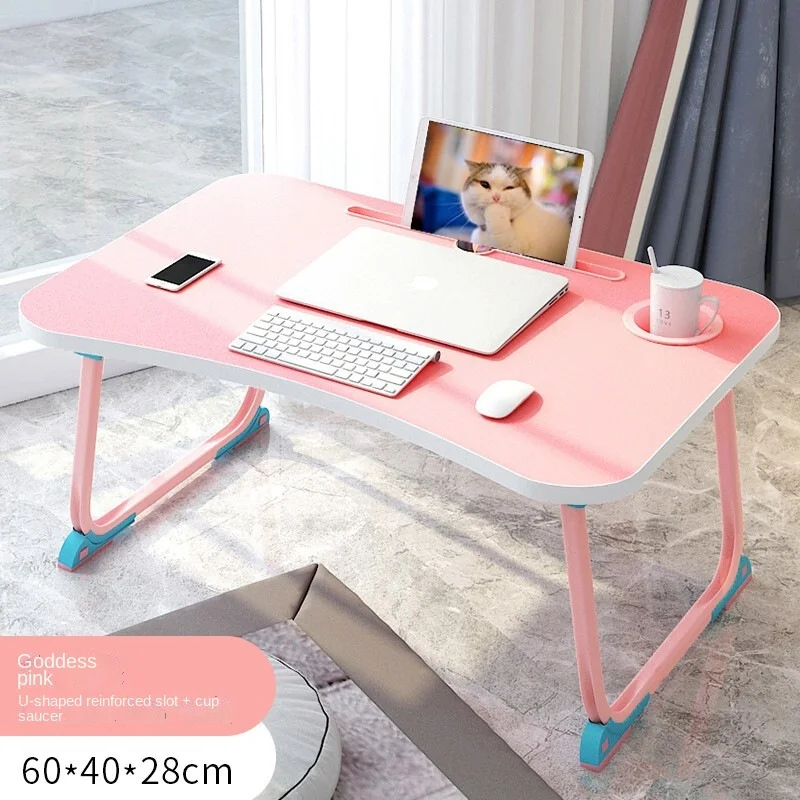 

Bed Computer Desk Student Dormitory Lazy Table Foldable Laptop Desk Bed Desk Learning Folding Table
