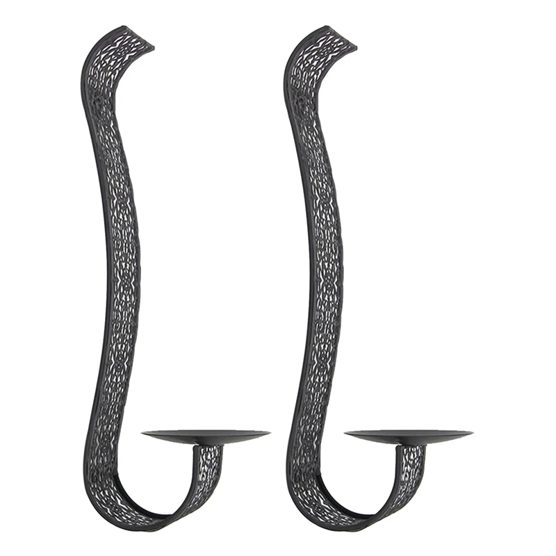 

2X Shelving Solution Wall Sconce Candle Holder Wall-Mount Pillar Candles Holders For Room Decoration Candle Stand