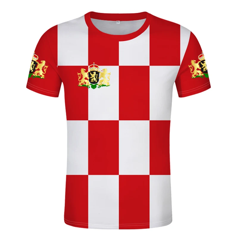 

NOORD BRABANT Shirt Free Customized Hemd Name Number Den Bosch t-shirt Breda Eindhoven Oss Print Flag Word Netherlands Clothing