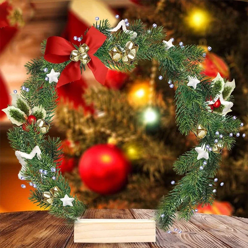 Металлическая гирлянда длиной 30 см настольный центральный предмет деревянная