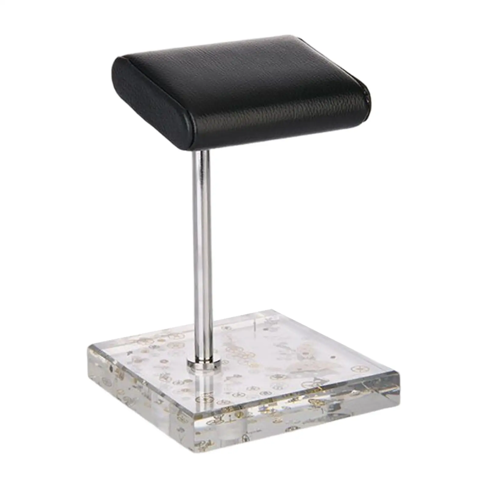 

Watch Display Stand Stable Crystal Base Jewelry Organizer PU Handmade Countertop Watch Holder Home Organization