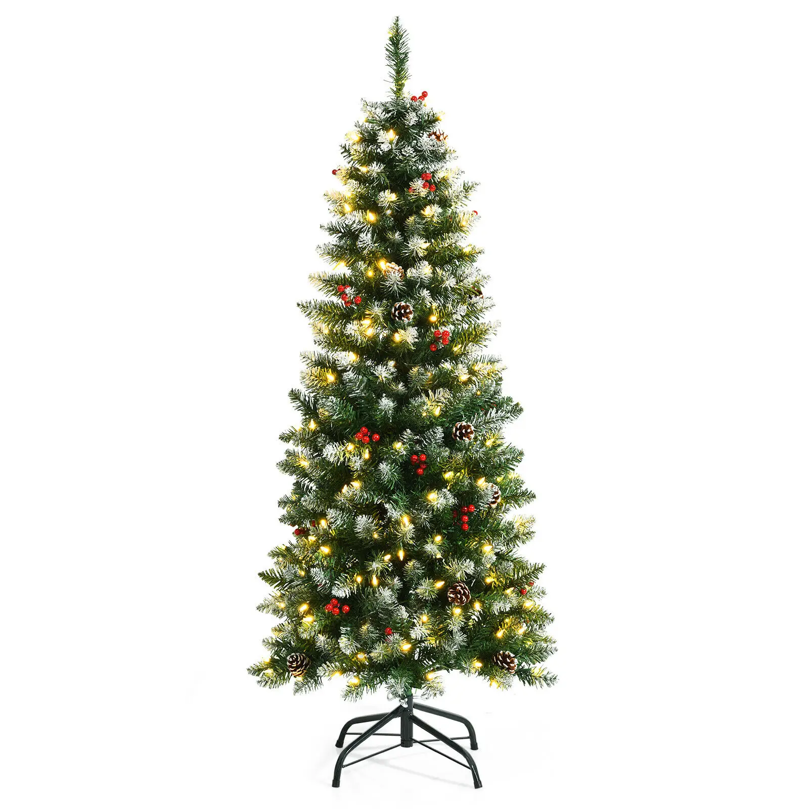 Christmas Tree Decorated Snow Flocked Tips  Cm23665us