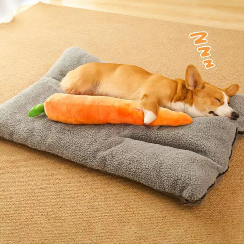 Игрушка для собак морковь плюшевая игрушка овощная жевательная маленьких