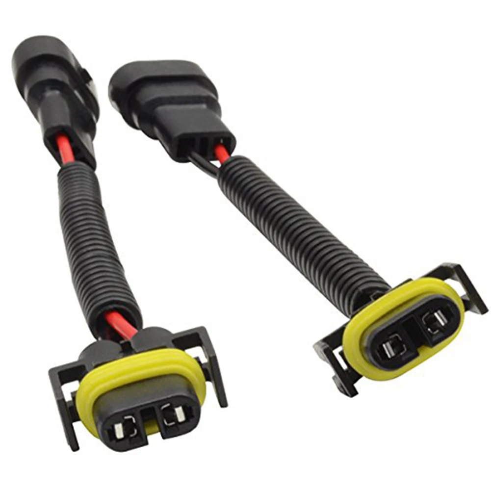 

2pcs H11 Female to 9005 9006 Male Adapter Cable Wiring Harness for Car Headlights Automotive Accessories