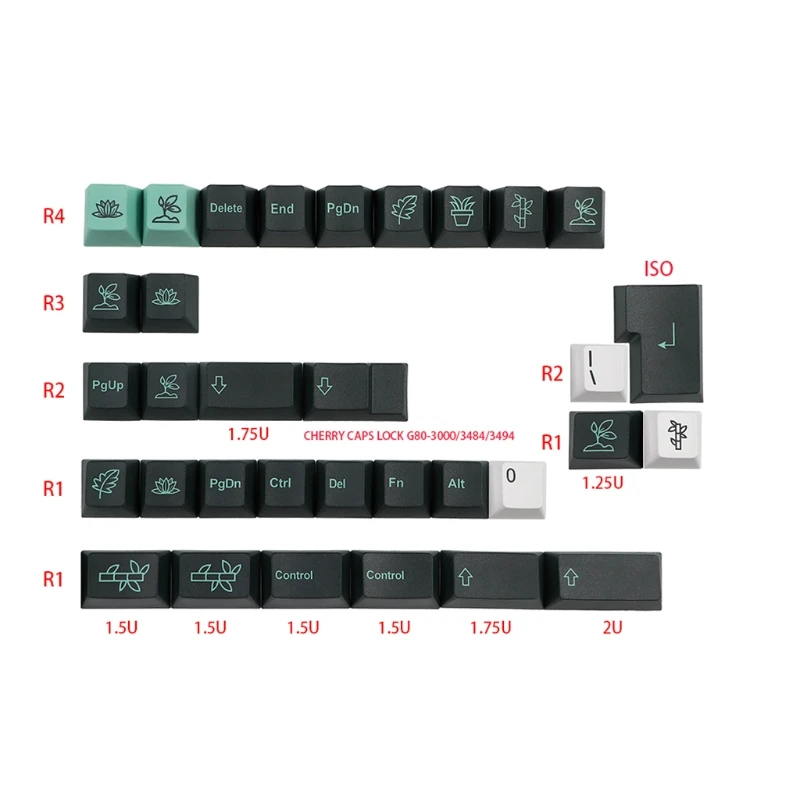 Механическая клавиатура с сублимационным вишневым профилем Keycap PBT 137