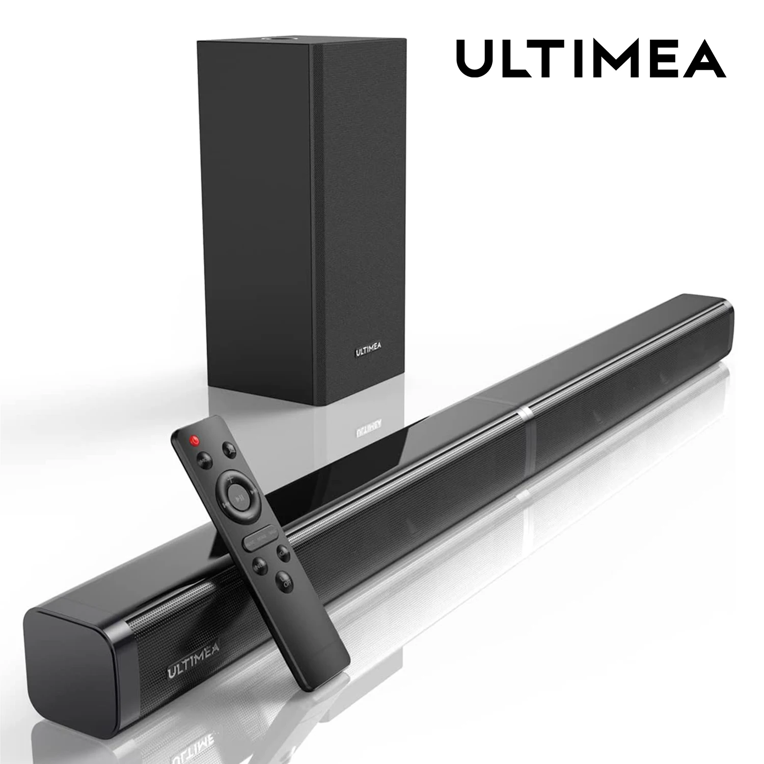 ULTIMEA 100W TV SoundBar 2.1 Bluetooth Speaker 5.0 Home Theater Sound System 3D Surround Sound Bar Subwoofer Bluetooth Speakers