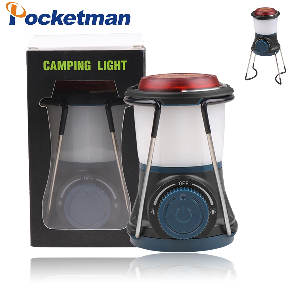

Multifunctional Magnetic Camping Lantern Rechargeable Portable Work Light Outdoor Waterproof Emergency Power Bank Warning Lamp