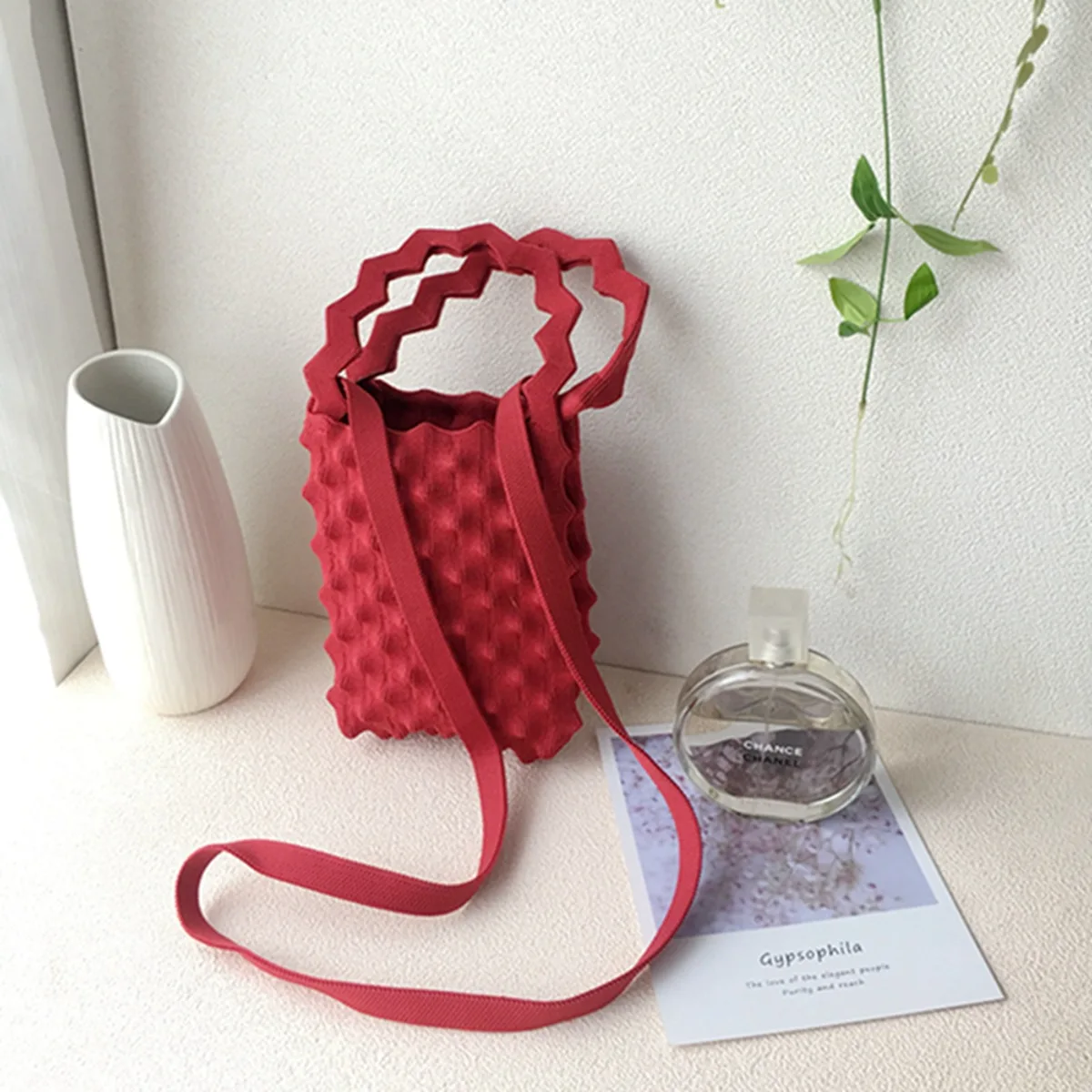 Small Ruched Top Handle Bag Summer Y2K Colorful Designer Fashion Handbag Long Strap Korean Casual Stylish Phone Pocket Wholesale