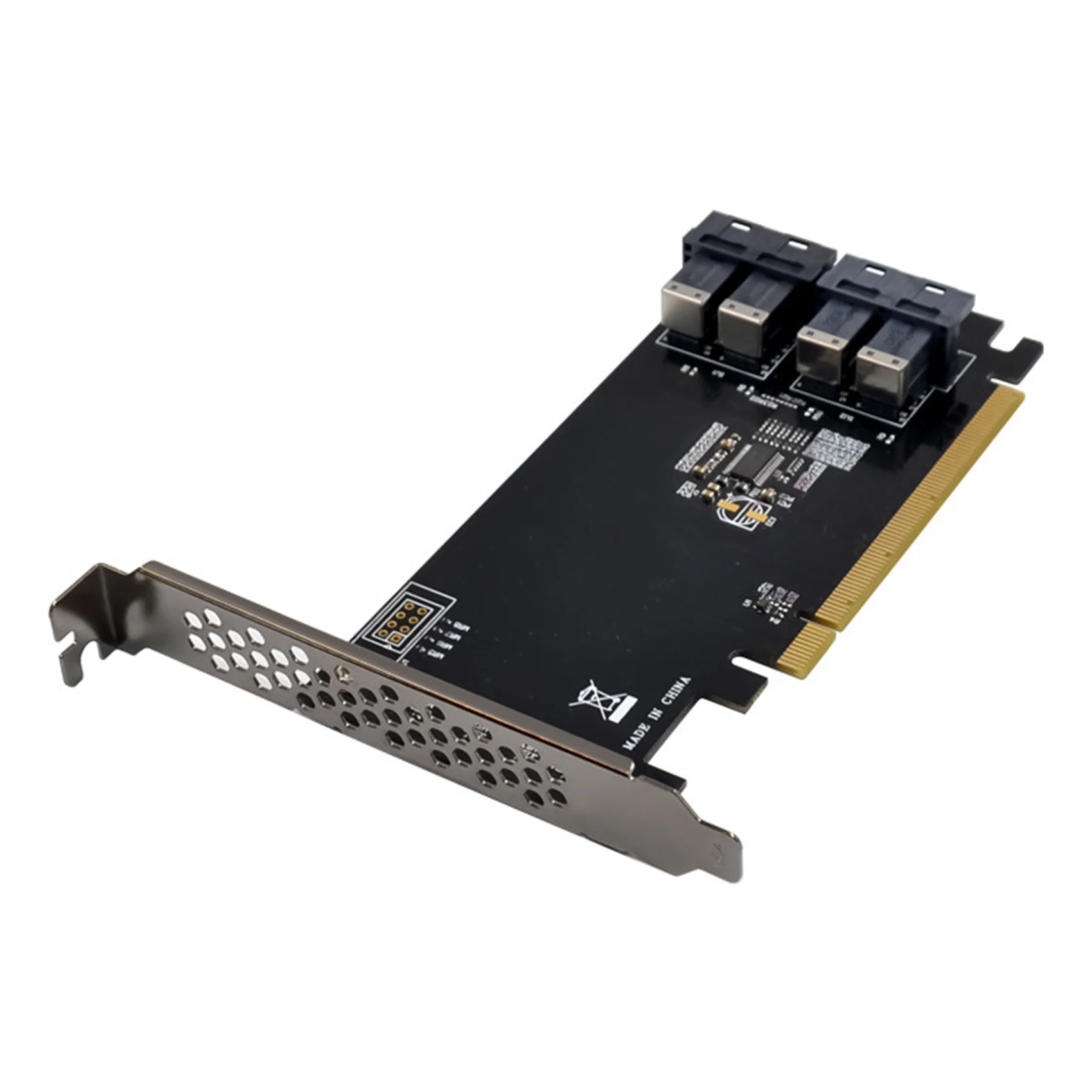 

PCI-E X16 4 порта SFF8643 SSD конверсионная карта памяти PCI-EX16 к U.2 SFF8643 NVMe SSD карта расширения