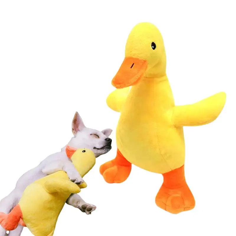 

Dogs Chewing Ducks Pet Dogs Calming Toys Plush Duck Shaped Toys Interactive Indoor Pet Dogs Toys For Pet Shop Outing Camping Pet