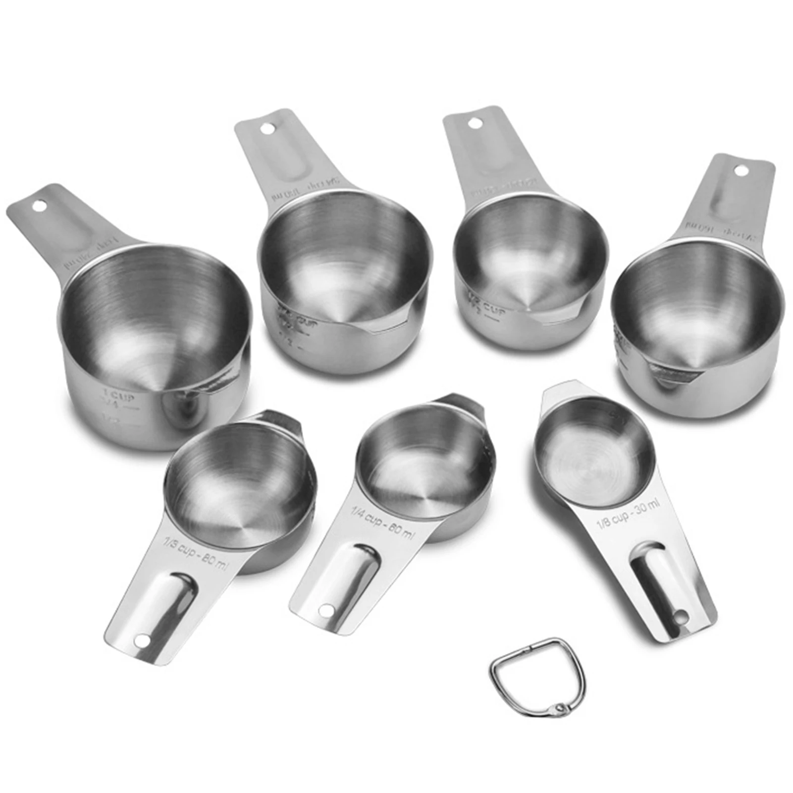 

Набор мерных стаканчиков из нержавеющей стали, мерные весы для сухих и жидких ингредиентов, ложки для выпечки, кофе, чая, кухонные гаджеты GQ