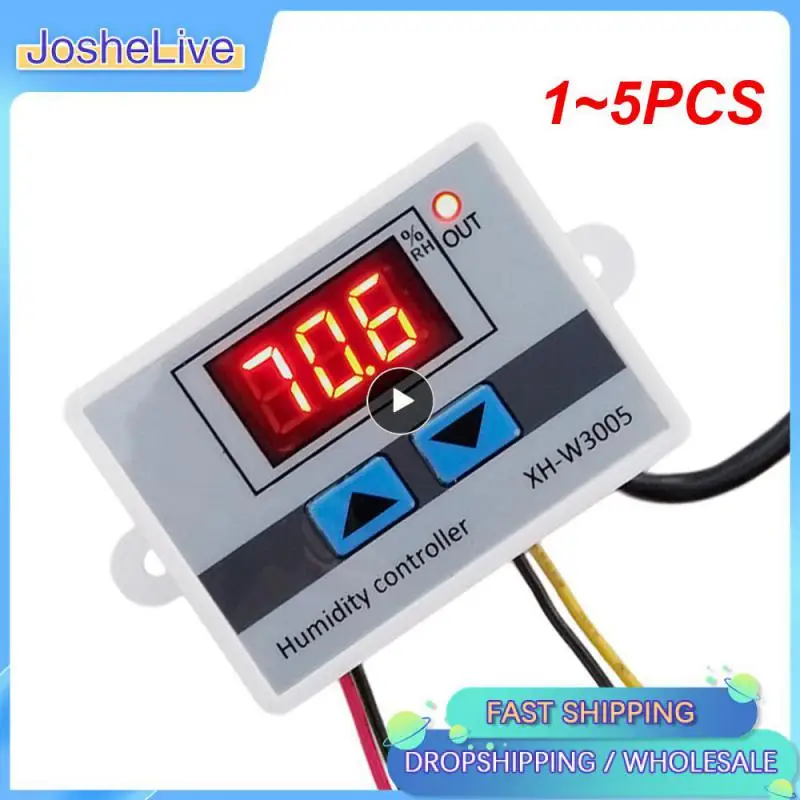 

1~5PCS Digital Humidity Controller XH-W3005 12V 24V 220V Humidistat Hygrometer Humidity Control Switch Regulator + Humidity