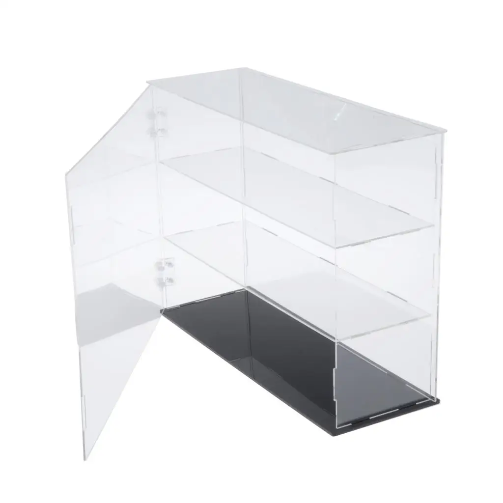 

3-Layer Display Case Jewelry Dolls Toys Collectibles Protective Boxes Stand