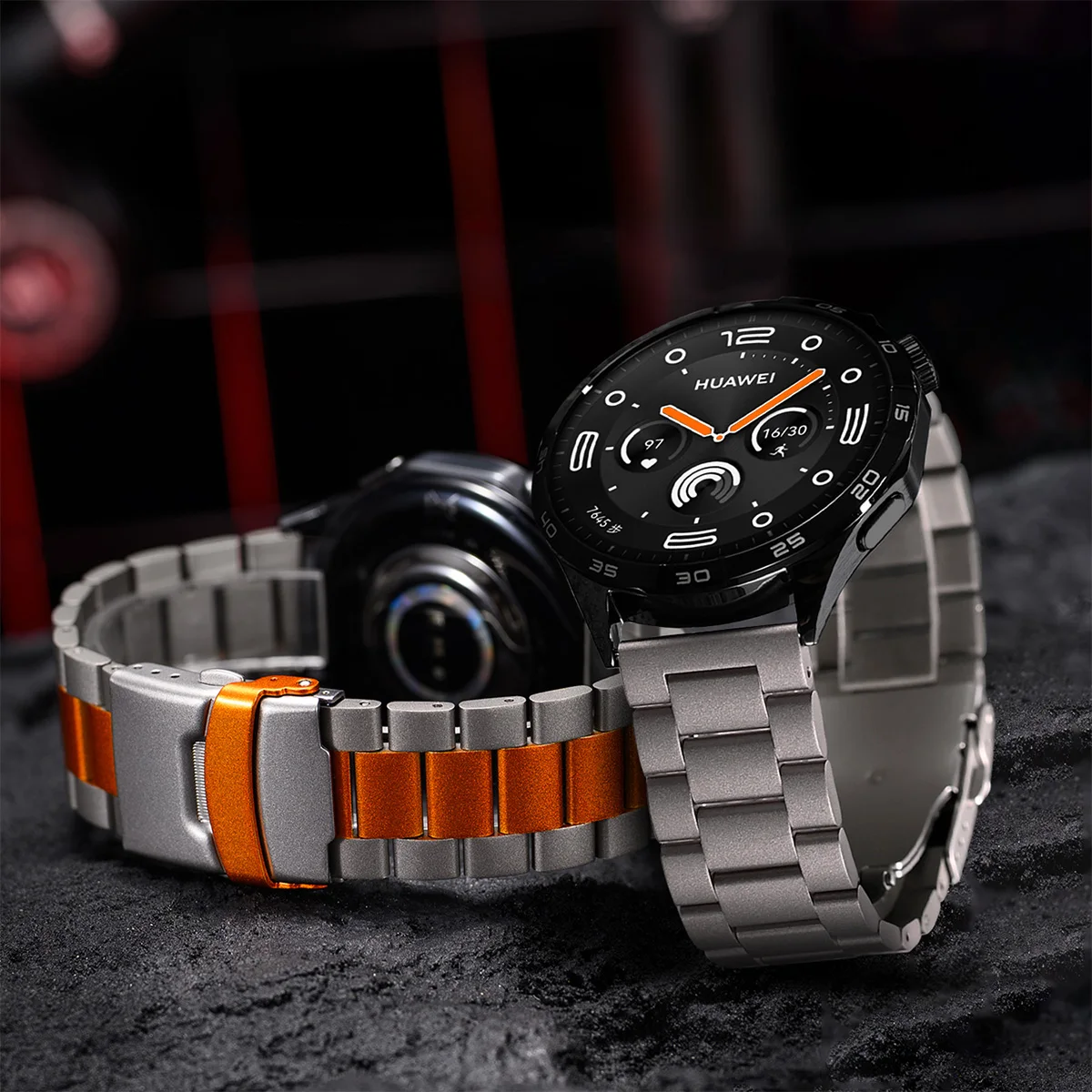 Фото Титановый ремешок для Google Watch Pixel 5 4 3 45 мм, роскошный мужской деловой браслет для Pixel 5 45 мм, сменный ремешок с безопасной застежкой. №2