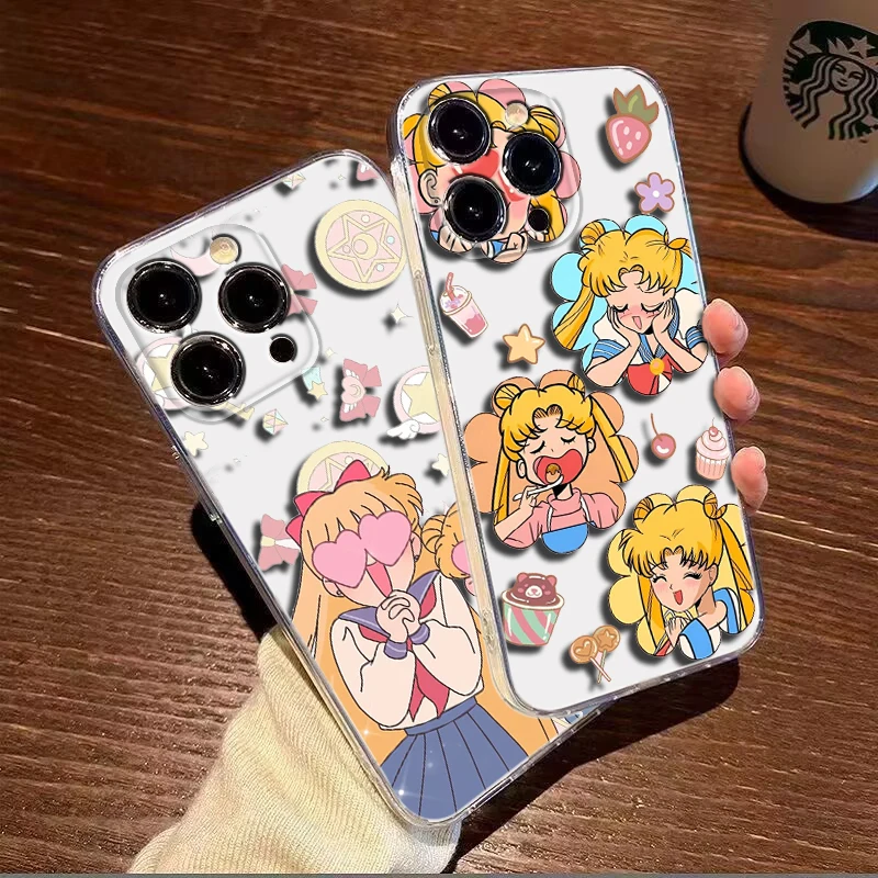 Мягкий чехол с рисунком Сейлор Мун для Samsung A7 A70 A71 A72 A8 A9 J2 J4 Plus J5 J6 Prime J7 J9 M30S M31 M51 M23 A04