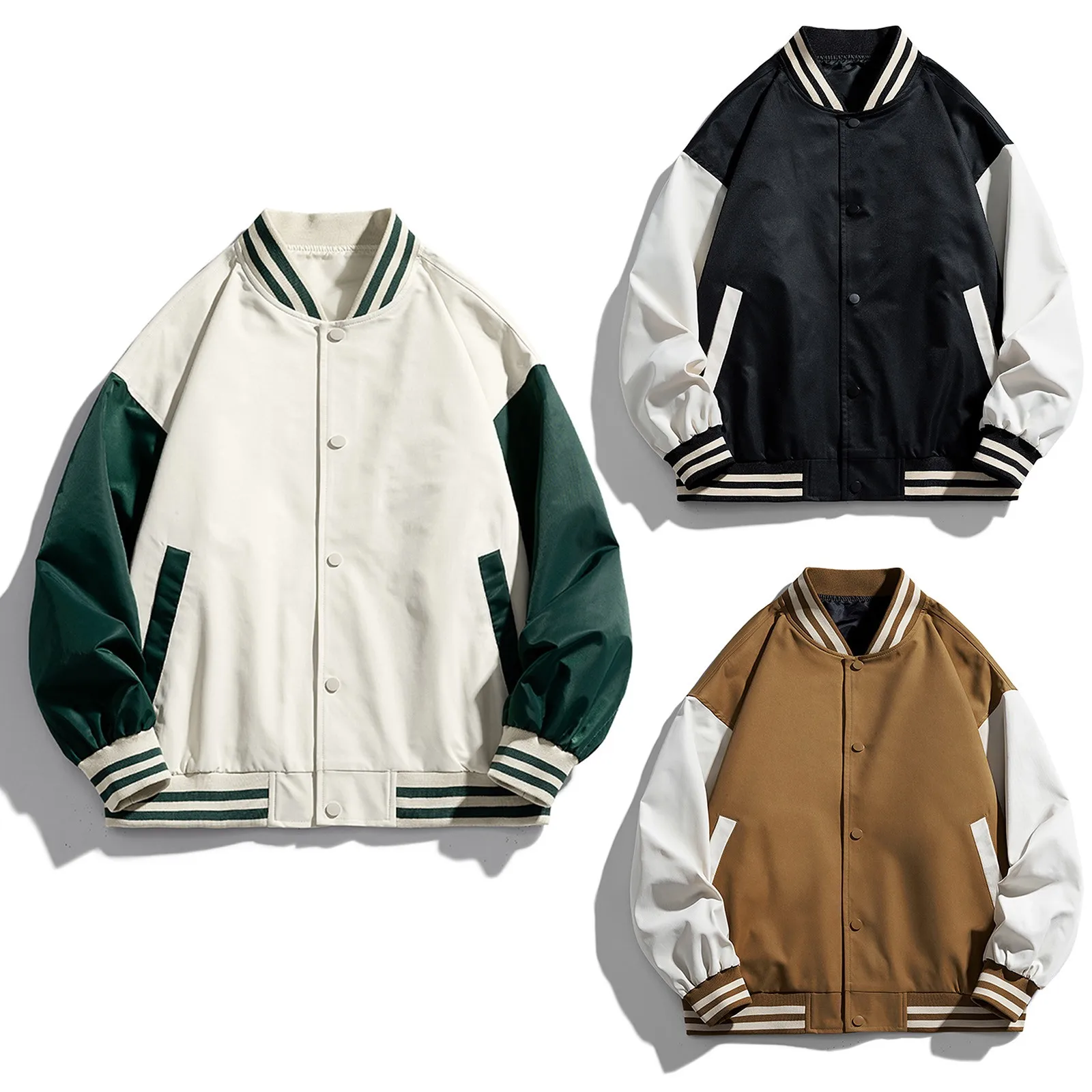 

Mens Fashion Simple Solid Pocket Cardigan Button Sweater Mens Jackets Winter