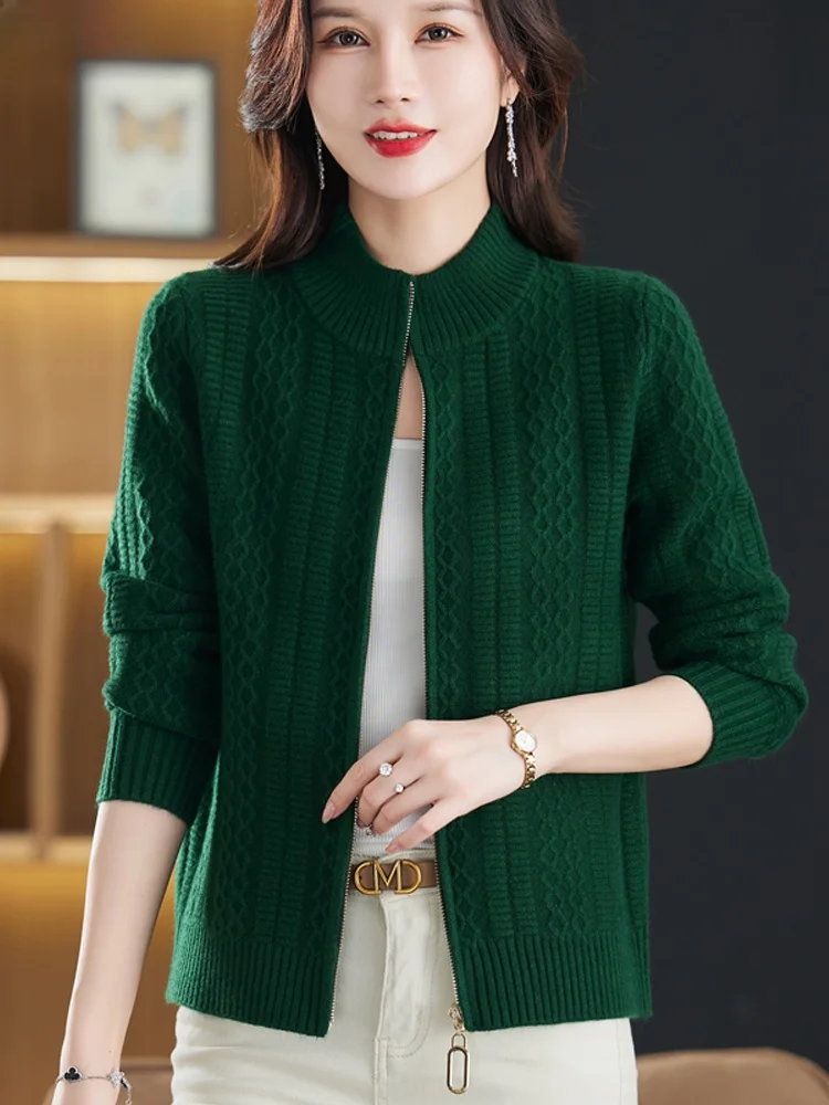 Без катышков весна и осень новое флисовое вязаное женское короткое пальто