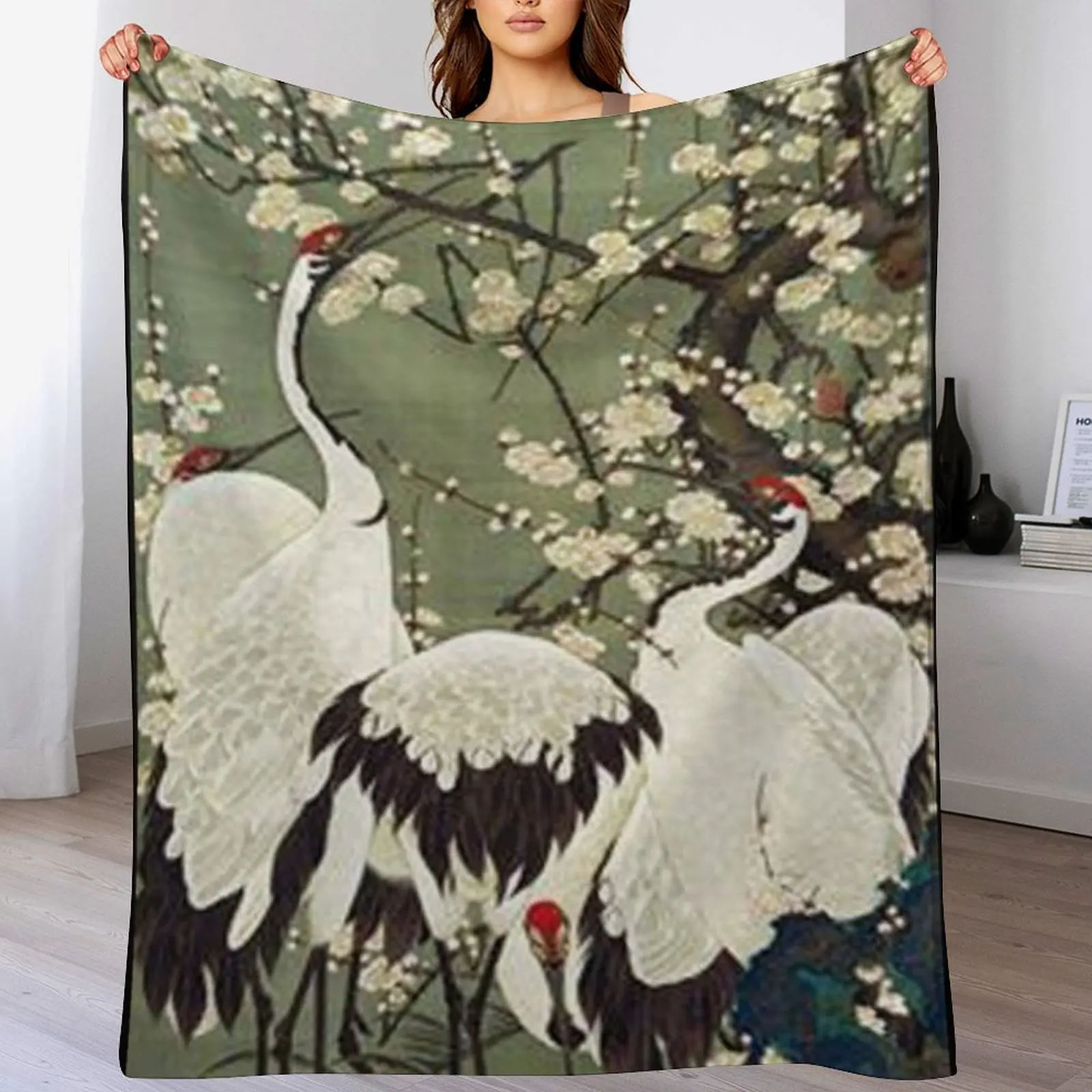 Любимый художник-цветение сливы и краны-Jakuchu Ito брикет рождественские подарки