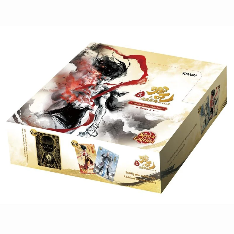 Фото Официальная коллекционная карточная игра Kayou Nezha 2-Movie Collection Card Rebellion Edition, английская версия, игрушка для мальчиков, подарок на день рождения №4