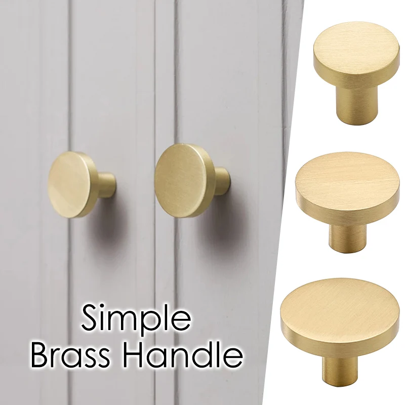 

1PC Golden Cupboard Handle Brushed Stainless Steel Kitchen Cabinet Door Knob Furniture Drawer Pull Hardware Pulls Bar Handle