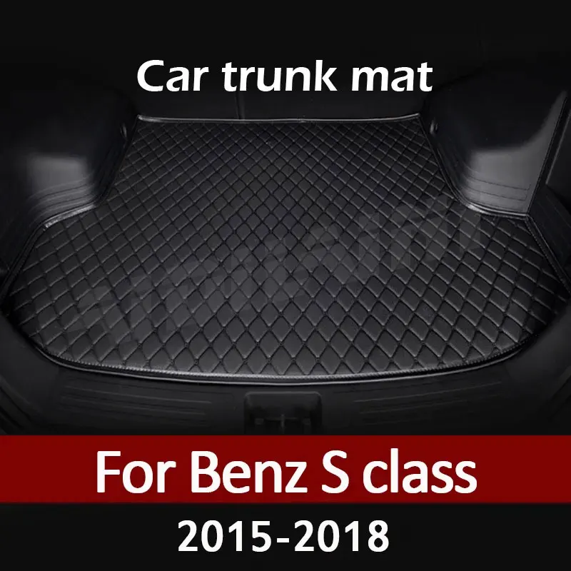 

Car trunk mat for Benz S class C217 2 Doors Coupe Non-oil-electric hybrid 2015-2018 liner carpet interior accessories cover
