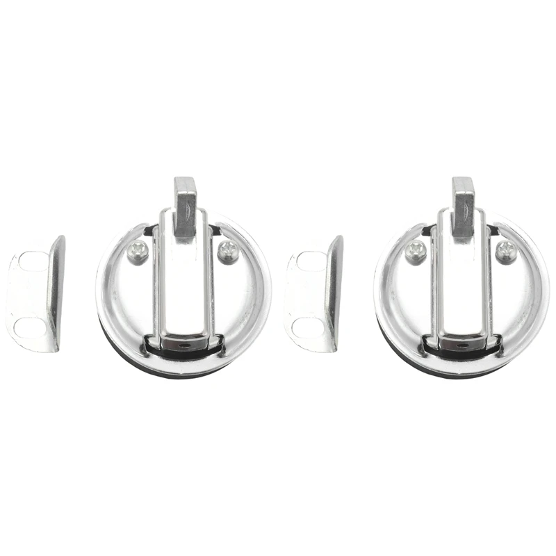 

2X Boat Latches 1.5 Inch Slam Latch Flush Pull Hatch Latch Lock Corrosion Resistant Stainless Steel Replacement Silver