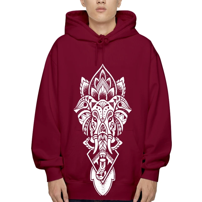 

Толстовка GANESHA, верхняя одежда, священный геометрический Индийский Слон, Бог йогаер, медитация, дзен, верхняя одежда, мужская флисовая Осенн...