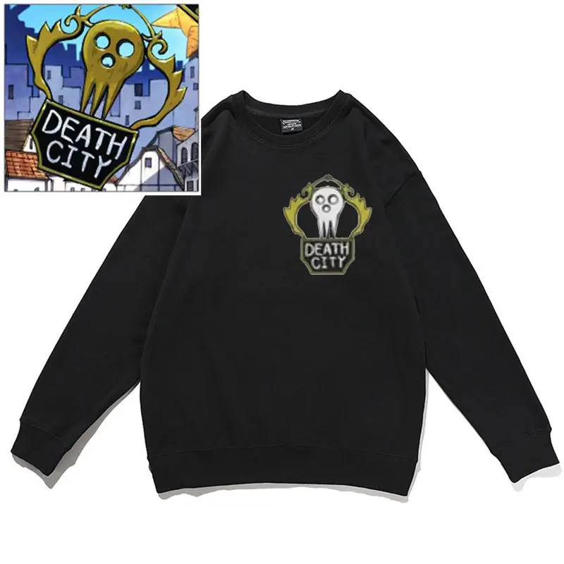 

Sale Anime Men Soul Eater Logo Print Sweatshirt Man Women Fashion Creative Pullover Spring Mens Clothing Manga Style Sweatshirts
