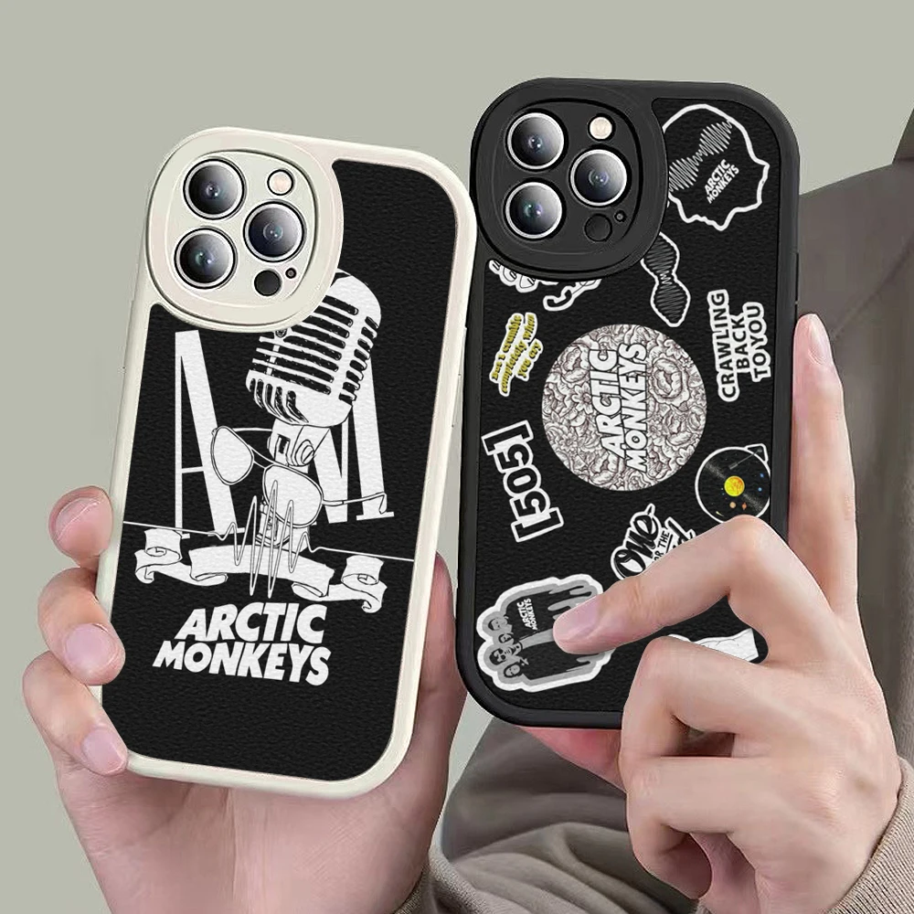 Чехол из овечьей кожи Alexs Turners с арктическими обезьянами для Iphone 11 12 13 Mini 14 Pro Max X XS MAX 7 8 Plus XR SE2020, мягкий кожаный чехол