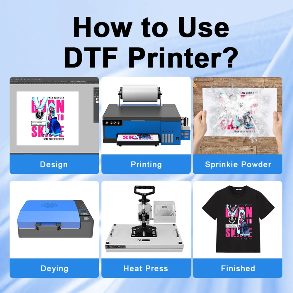 Принтер A4 DTF XP600 передачи с подачей рулона напрямую для пленки Печатная машина