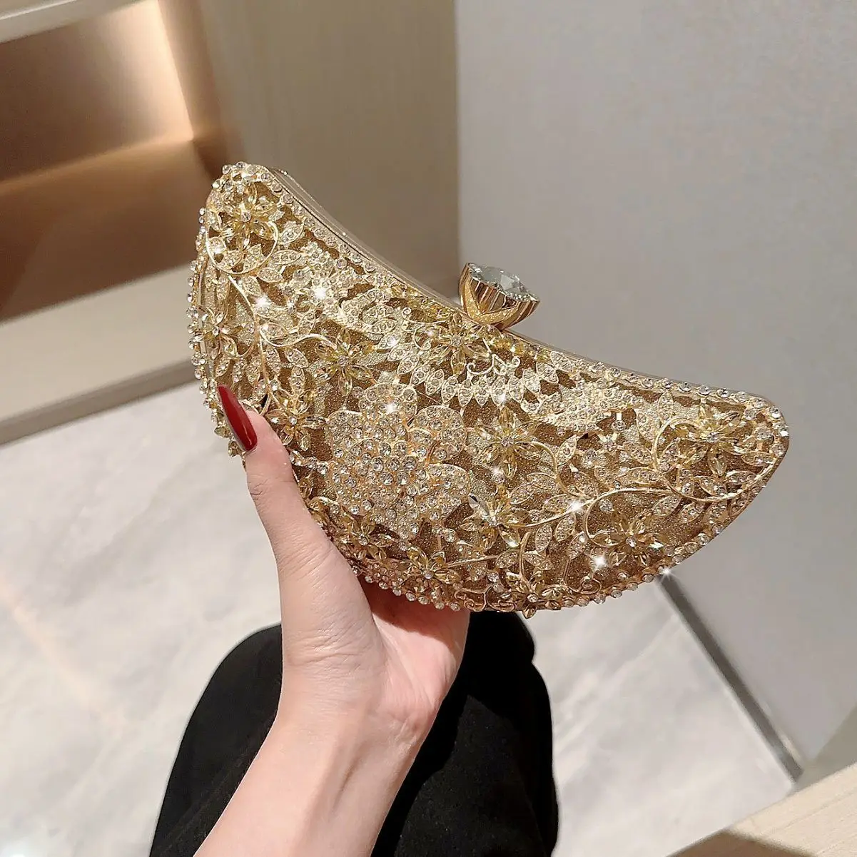 Женский клатч с бриллиантами роскошные вечерние сумки свадебные кристаллами и