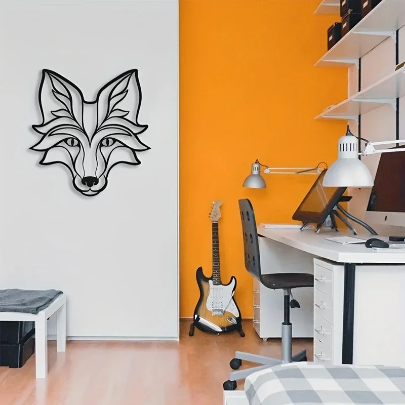 Металлический Лев Настенное Художественное Украшение Домашний Декор Железная