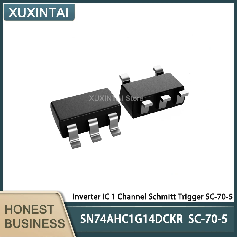 

100Pcs/Lot SN74AHC1G14DCKR SN74AHC1 Inverter IC 1 Channel Schmitt Trigger SC-70-5