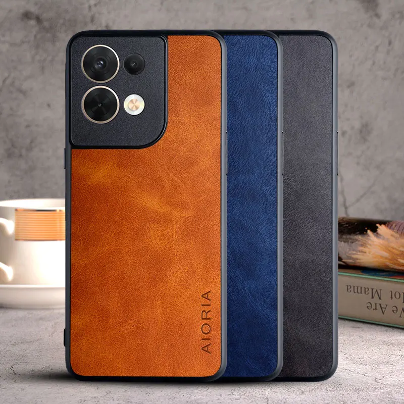 

Case for OPPO Reno 8 Reno8 Pro Z Lite 5G 4G coque Luxury Vintage leather funda Skin cover for oppo reno 8 case capa