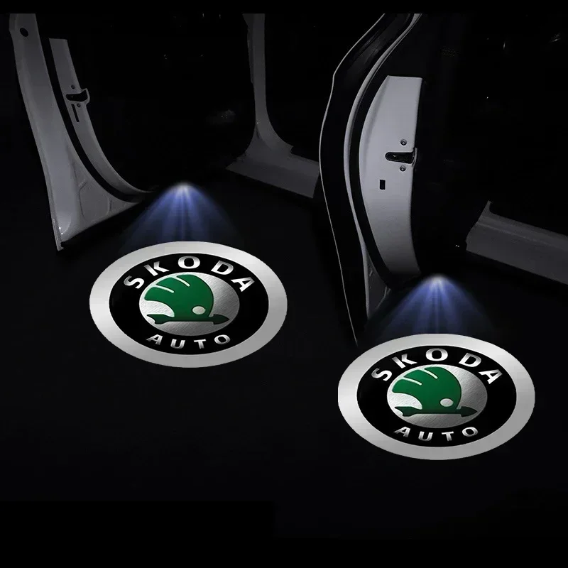 

Skoda Octavia Superb Rapid Kodiaq Karoq Fabia Kamiq Roomster Citigo Аксессуар Для Проектора На Дверь Автомобиля Креативные На...