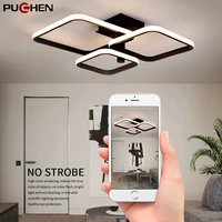 puchen remote 35w40w55w66w ceiling lighting warmcold white modern home ceiling lamp for bedroom living room study