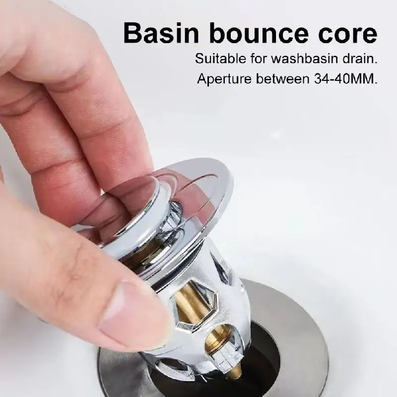 

34-40mm Bullet Core Pop Up Sink Plastic Bathroom Basin Drain Filter Deodorant Plug Kitchen Bathroom Faucet Accessorie
