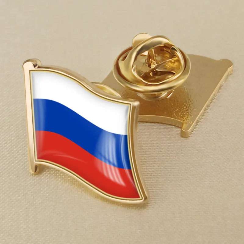 

Prsztl Coat of Arms of Russian Brooche Russian Map Flag Crystal Glue National Emblem National Flower Brooch Badges Lapel Pins