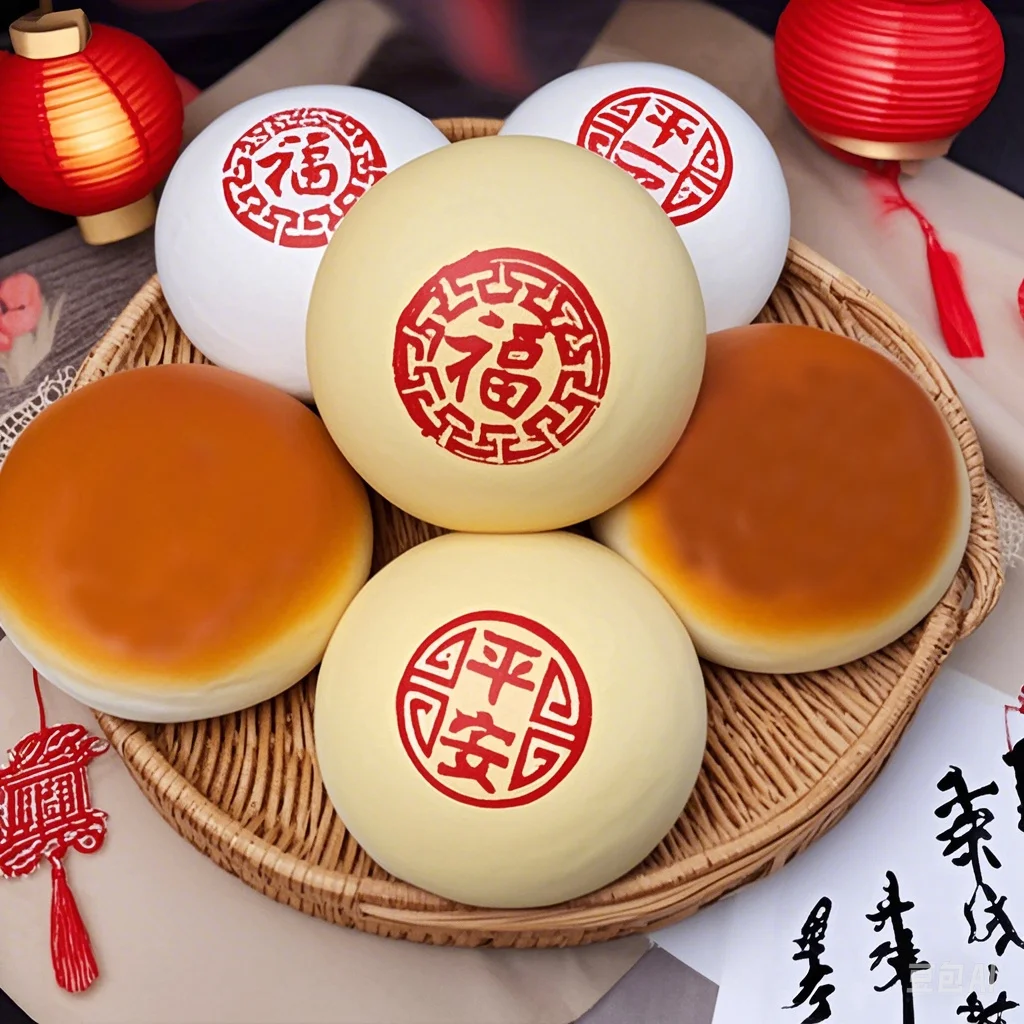 Имитация китайского благословения булочка на пару со свиными пельменями модель