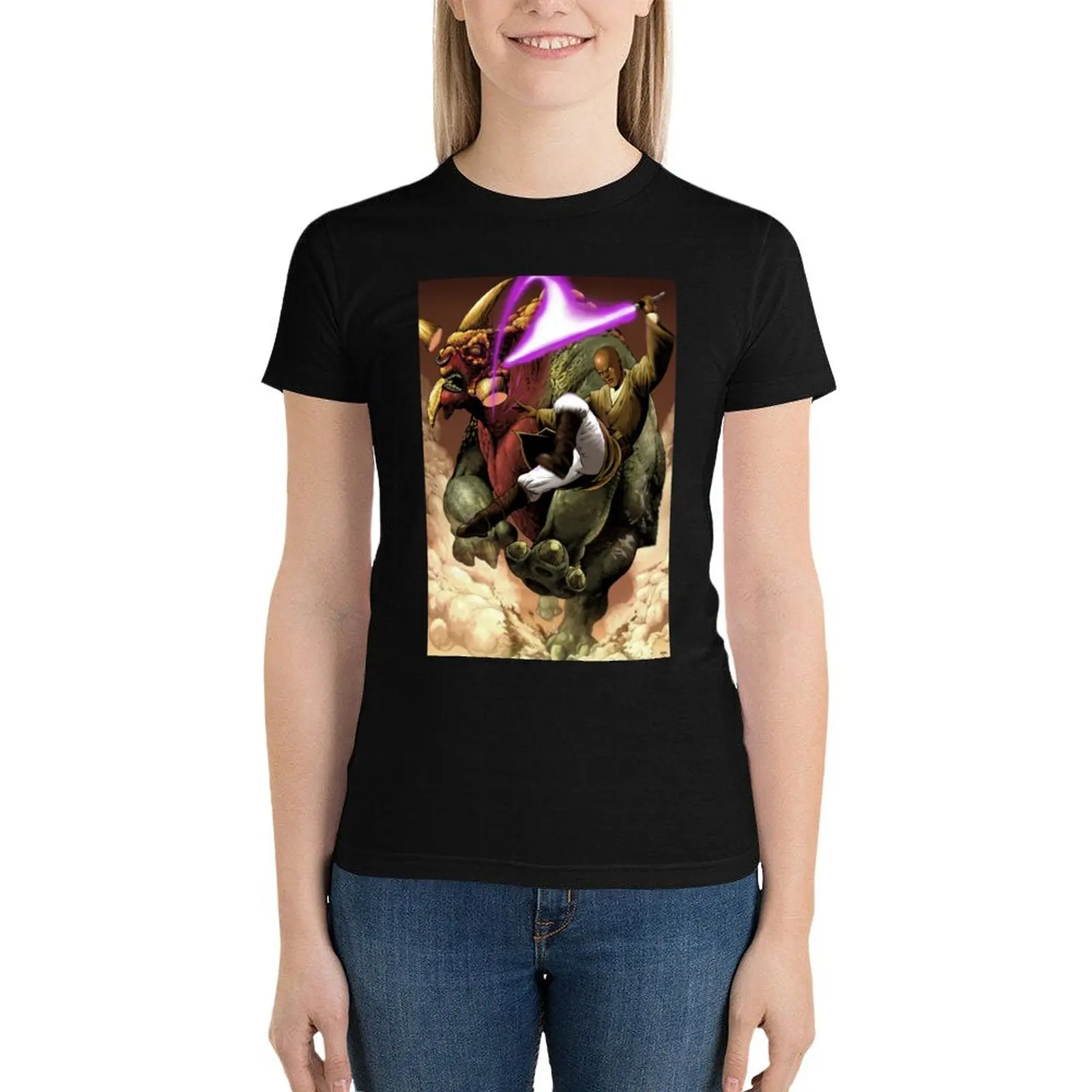 Mace Windu Футболка Блузка Симпатичные топы футболки для женщин