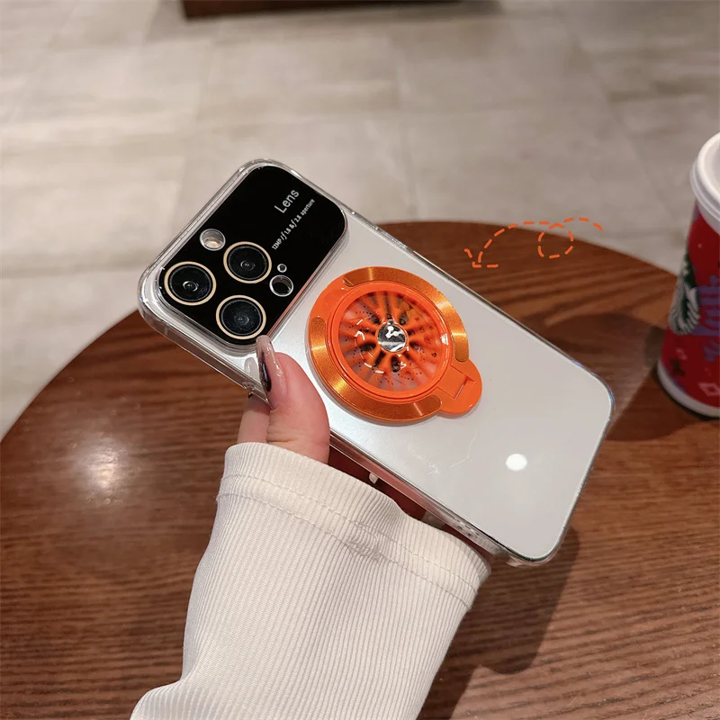 Electroplating case with spinner holder for iPhone11 12 12pro 12promax 13 13pro 13promax 14 14pro 14promax 15 15pro 15promax