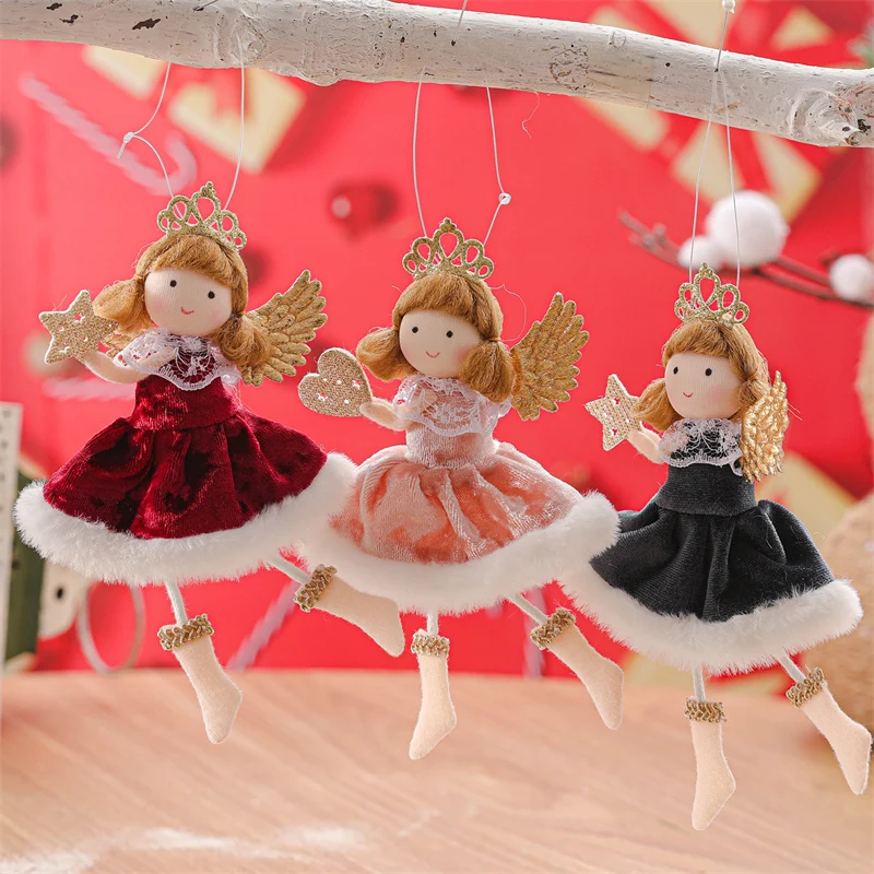 Рождественская елка 2022, подвесные украшения, рождественские куклы-ангелы, новогодние подарки 2023, Рождественское украшение для дома, рождественские украшения