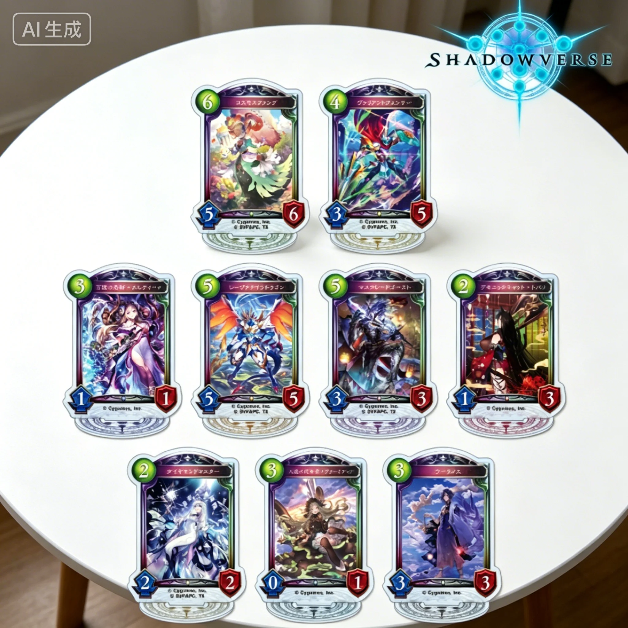 Фото Настольная игра Shadowverse: акриловая фигурка-подставка, брелок, настольное украшение, подарок для фанатов №1
