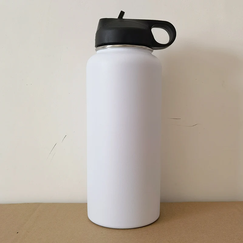 

32oz Big Mouth Flask Double Wall Stainless Steel Mug Cup Water Bottle