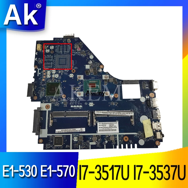 

Z5WE1 LA-9535P Mainboard For Acer Aspire E1-530 E1-570 E1-570G Laptop Motherboard With I7-3517U I7-3537U DDR3 100% Test Working