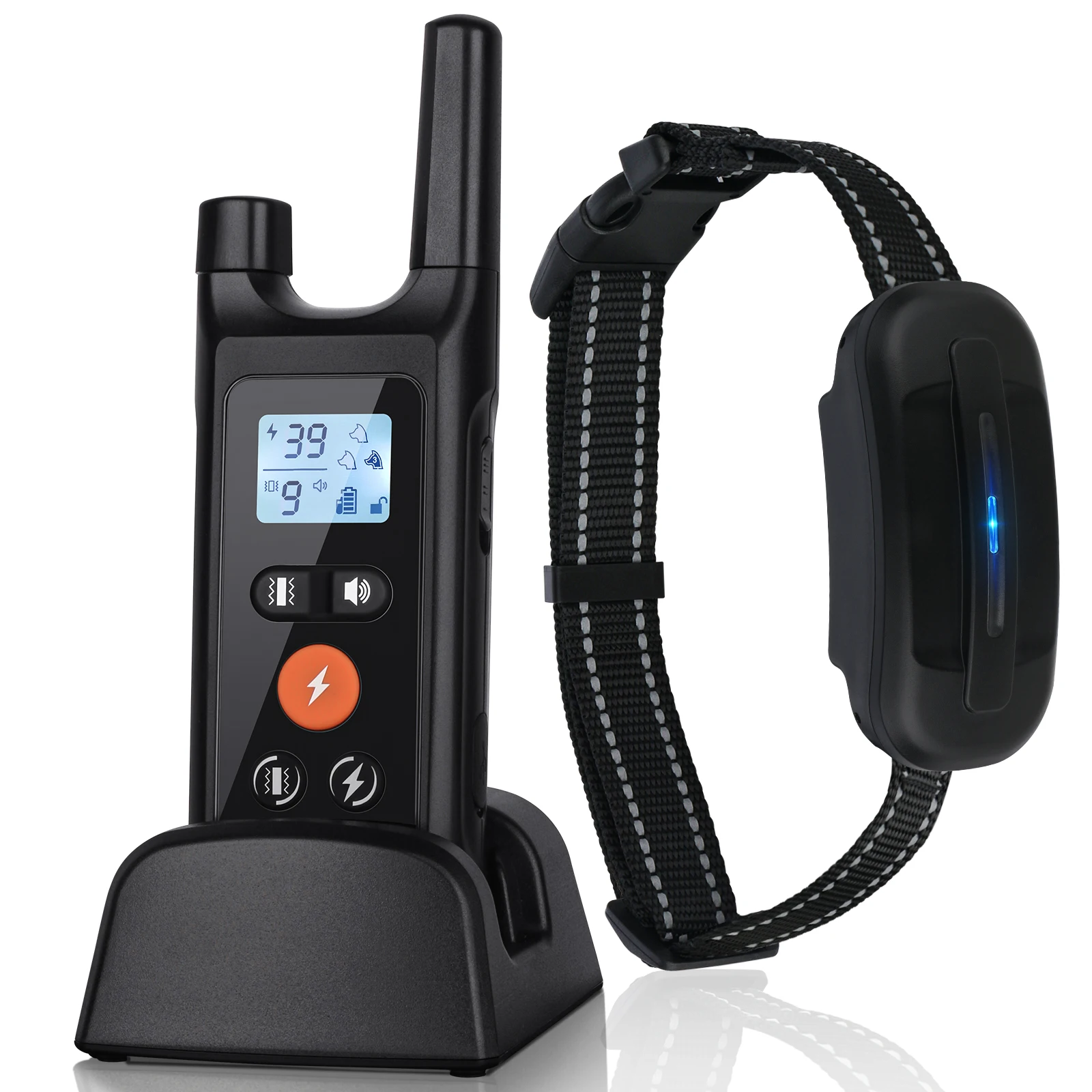 

1640ft Electric Dog Training Collar Magnetic Rechargeable Remote Control Vibration IPX67 Waterproof Bark Collar for All Dogs